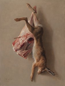 A Hare and a Leg of Lamb by Jean Baptiste Oudry
