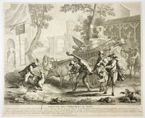 Arrival of the Comedians by Jean Baptiste Oudry