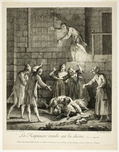 Comic Stories: The Plunderer Falls on the Goat by Jean Baptiste Oudry