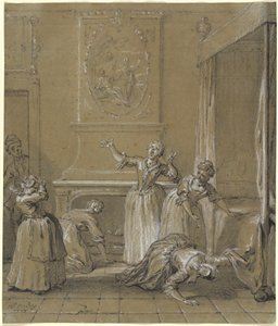 They Find the Dead Body of the Host They Had Hidden by Jean Baptiste Oudry