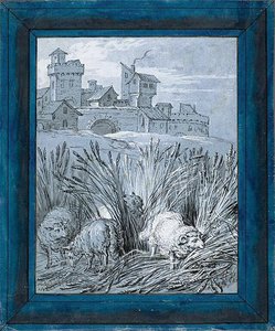 Sheep in the Field ("Rien de trop I") by Jean Baptiste Oudry