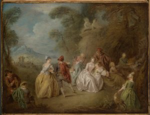 Courtly Scene in a Park