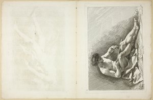 Figure (recto and verso), from Second Book of Academy Figures Engraved in Part by the Professors of the Royal Academy