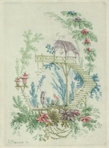 Chinoiserie from Nouvelle Suite de Cahiers de Dessins Chinois by Jean Baptiste Pillement