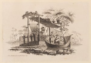 Figures in a Boat by Jean Baptiste Pillement