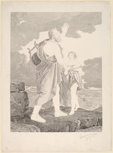 Blind Homer by Jean Baptiste Raphael Urbain Massard, after Baron François Gerard
