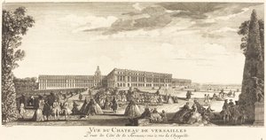 View of the Chateau de Versailles Taken from the Terrace Opposite the Chapel
