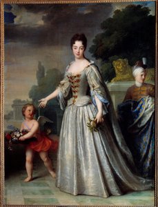 Portrait of Marie Adelaide of Savoy, Duchess of Burgundy, Dauphine of France (1685-1712) by Jean Baptiste Santerre