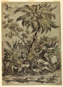 Lion Hunt by Jean Baptiste Scotin I