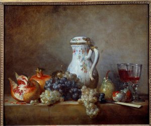 Grapes and Pomegranates by Jean Baptiste Simeon Chardin