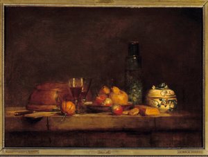 The jar of olives by Jean Baptiste Simeon Chardin