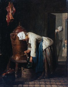 Woman Drawing Water at the Cistern by Jean Baptiste Simeon Chardin