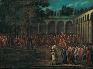 The Ambassadorial Delegation Passing through the Second Courtyard of the Topkapı Palace
