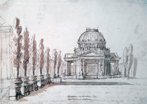 Temple of Apollo, for the opera Achille and Polyxene by Jean Berain, Jean Baptiste Lully