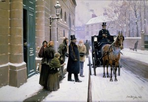 A bourgeois leaving his house, Paris
