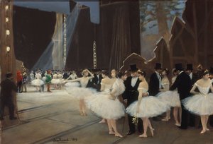 Behind the Wings of the Opera House by Jean Beraud