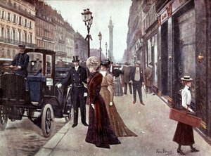 The rue de la paix in Paris by Jean Beraud