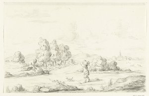 Landscape with Two Men by Jean Bernard