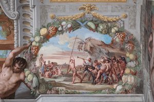 One of the forty-one panels with scenes which narrate the events of Bacchus by Jean Boulanger