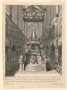 Catafalque of Louis Boucherat, Second State, St. Gervais, Paris by Jean Bérain, the Elder