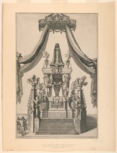 Catafalque of Maria-Theresa of Austria, Notre Dame, Paris by Jean Bérain, the Elder