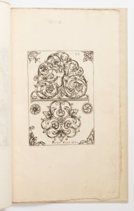 Plate 12, from Diverses pièces de serruriers (Various Designs for Locksmiths)