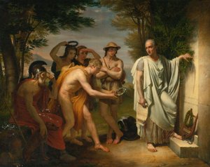 Horace at the Tomb of Virgil by Jean Bruno Gassies