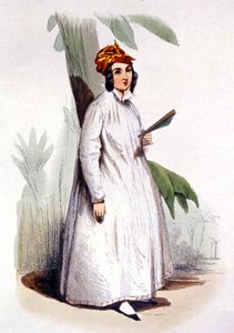 The creole woman, French Antilles, c.1850 by Jean Charles (1800 79) Pauquet