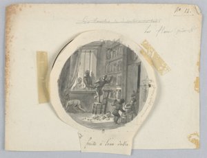 Design for a Painted Porcelain Plate, Fruits à l