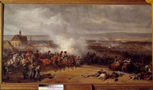 Battle of Laubressel Near Troyes on March 3 by Jean Charles Langlois