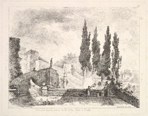 View of the Gardens at the Villa d