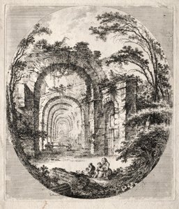 Ancient Ruins by Jean Claude Richard de Saint Non