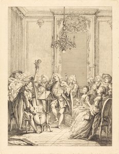 The Concert by Jean Claude Richard de Saint Non after Hubert François Gravelot