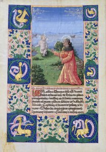 Louis of Orleans Praying before the Christ Child, from the Book of Hours of Louis dOrleans
