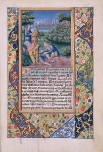 The Drunkenness of Noah, from Book of Hours of Louis dOrleans
