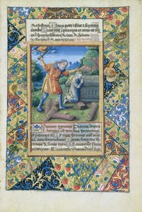 The Sacrifice of Isaac, from Book of Hours of Louis dOrleans by Jean Colombe