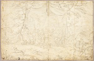 Literary Subject: Banquet Scene by Jean Cotelle the younger