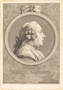 Carle Vanloo by Jean Daullé after Charles Nicolas Cochin II