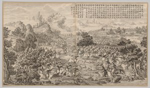 Victory at Heluo Heshi: from Battle Scenes of the Quelling of Rebellions in the Western Regions, with Imperial Poems by Jean Denis Attiret