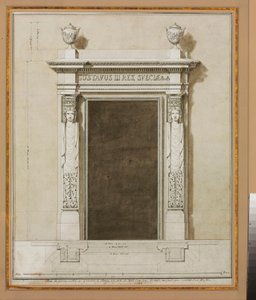 Design for wall decorations for the Salon de Compagnie by Jean Desmosthene (attr. to) Dugourc