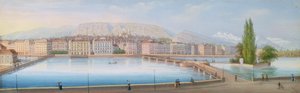 Lake Geneva: view of the lake by Jean Dubois