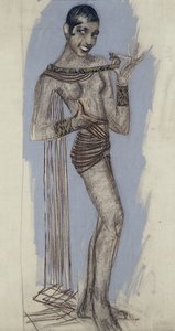 Josephine Baker - A maquette for an important lacquer panel