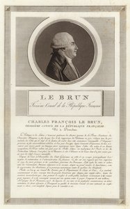 Portrait of Charles-Francois Lebrun, Duke of Plaisance by Jean Duplessi Bertaux