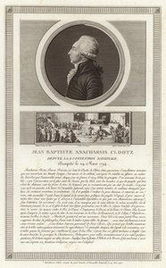 Portrait of Jean-Baptiste du Val-de-Grace, baron de Cloots by Jean Duplessi Bertaux