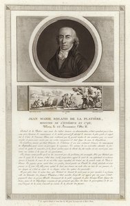Portrait of Jean-Marie Roland, vicomte de la Platiere by Jean Duplessi Bertaux
