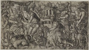 A King Receiving a Present by Jean Duvet