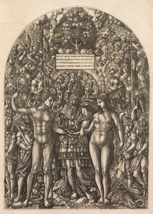 Marriage of Adam and Eve, 1555 by Jean Duvet