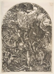 Saint John sees the Four Horsemen, from the Apocalypse by Jean Duvet