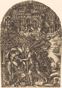 The Angel Shows Saint John the New Jerusalem by Jean Duvet