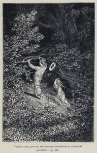 Before them, grew the most beautiful blackberries in wonderful quantities by Jean Edouard Dargent